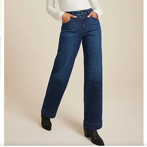 Maurices Denim - Maurices Dark High Rise Wide Leg Jean